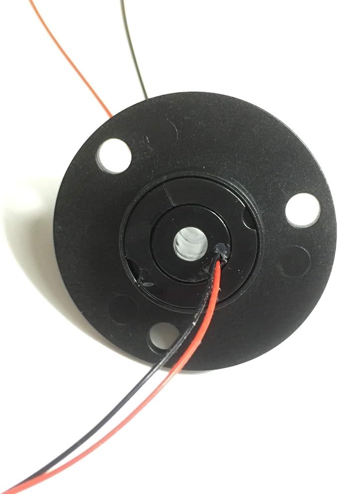 Taidacent Hollow Slip Ring Rotary Electrical Contact 2/4/6/12 Road Collector Ring Conductive Electric Motor Slip Ring Rotating Connector (2 Wire 2A Inner Hole 5mm Outer Diameter 22mm)