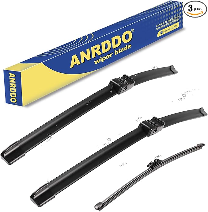 3 wipers Replacement For 2011 2012 2013 2014 2015 2016 2017 BMW X3, Windshield Wiper Blades Original Equipment Replacement - 26"+20"+13" (Set of 3) Side Lock