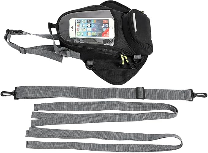 Motorcycle Tank Bag for Suzuki Gsxr 600 750 2006-2016, Magnetic Petrol Tank Bag with Waterproof Touch Screen Phone Pouch, Oxford Cloth Motorcbike Gas Oil Pouch