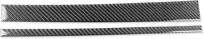 Soft Carbon Fiber Car Interior Passenger Storage Strip 2/Piece Decorative Sticker for Lexus RC300 350 200T 15-24 Carbon Fiber Interior Accessories