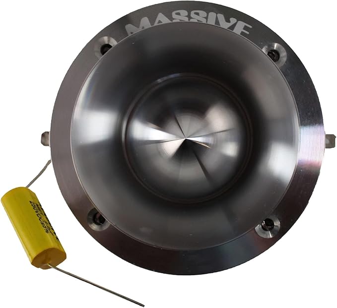 Massive Audio CT6 Power Bullet Tweeter | 25mm Aluminum Diaphragm | 4 Ohm | 120W RMS / 200W Peak | High Output Car Audio Tweeters Pair