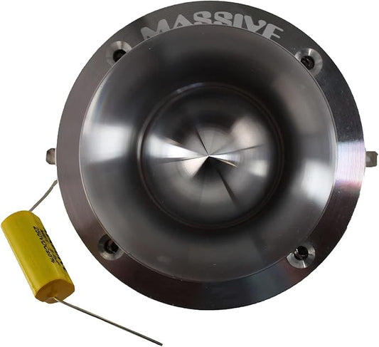 Massive Audio CT6 Power Bullet Tweeter | 25mm Aluminum Diaphragm | 4 Ohm | 120W RMS / 200W Peak | High Output Car Audio Tweeters Pair