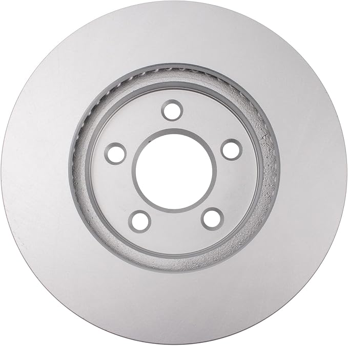 TRQ Front Brake Rotor Set Coated Compatible with 2005-2010 Ford Mustang Base Model
