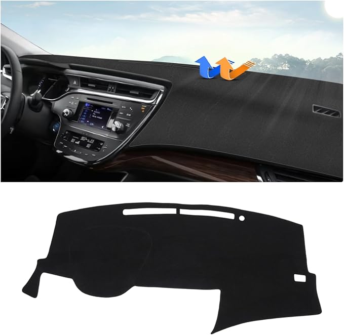 Autorder Dashboard Cover Mat for Toyota Avalon 2013-2018 Accessories Dash Cover Upgrade Flannel Dash Mat Sunshade Glare UV Rays Protector