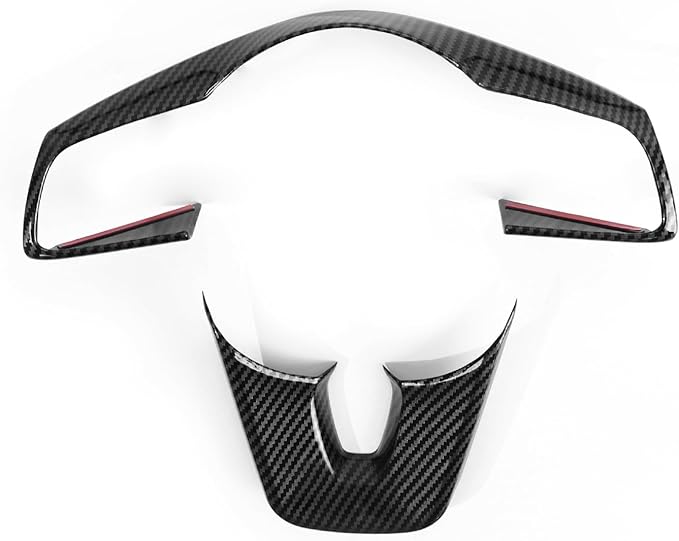 YOUTOOCAR Steering Wheel Cover Trim Compatible with Kia Seltos 2021-2023 Accessories (Carbon Fiber Pattern)