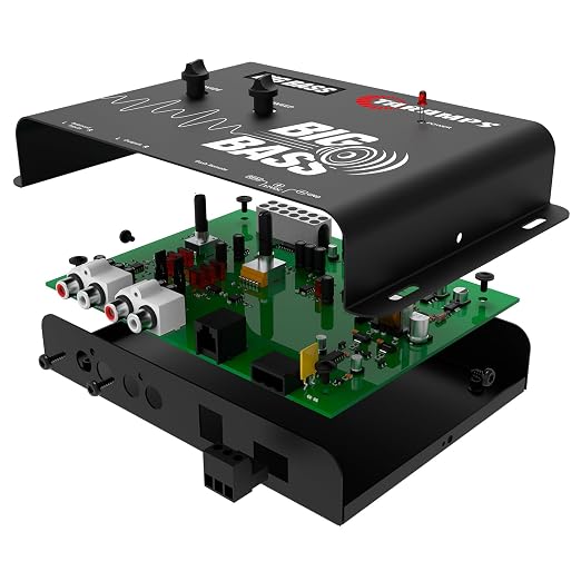 Taramps Big Bass DSP Car Audio Processor Deep Bass Enhancer with Adjustable Frequency and Sweep Controls Subwoofer Impact Booster for Powerful Car Audio Systems