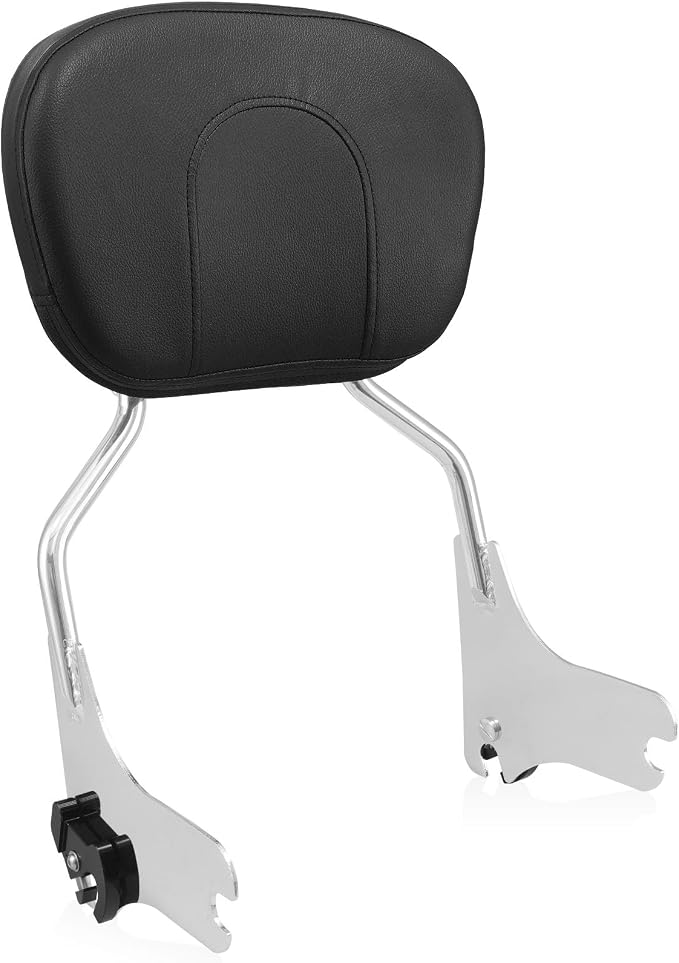 Detachable Rear Passenger Backrest Sissy Bar Fit for Harley Davidson Street Glide Road Glide Road King Electra Glide Ultra Limited 1997-2008 (1997-2008-chrome)