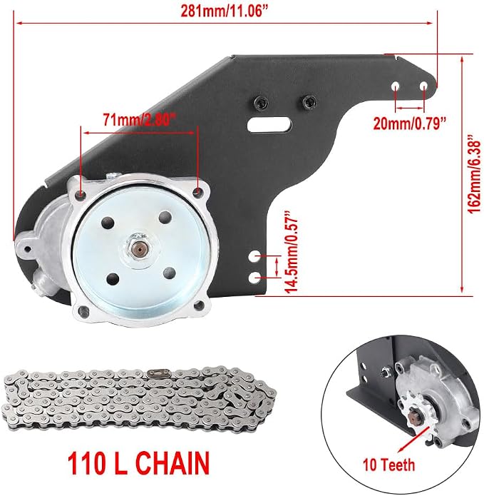 40-5 Rear-Wheel Side Mount Kit for 4 Stroke 42cc 47cc 49cc for Honda GX35 Engine Gas Motorized Bicycle Bike Pocket Bike