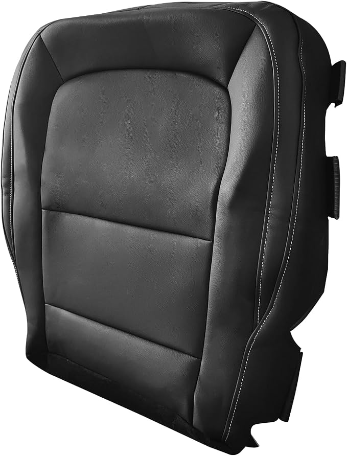 Driver Bottom & Top Lean Back Seat Cover, Jet Black Seat Cover Fits for Chevy Colorado LT GMC Canyon SLT 2015-2022