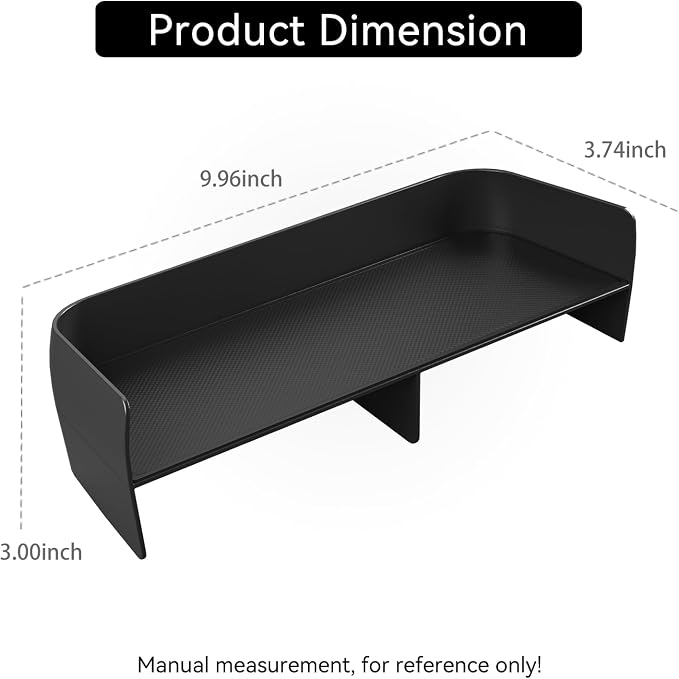 smabee Center Console Organizer for Honda Pilot 2023 2024 2025 / Honda Passport 2026 Console Tray ABS Storage Box Tray Insert Accessories Interior Black