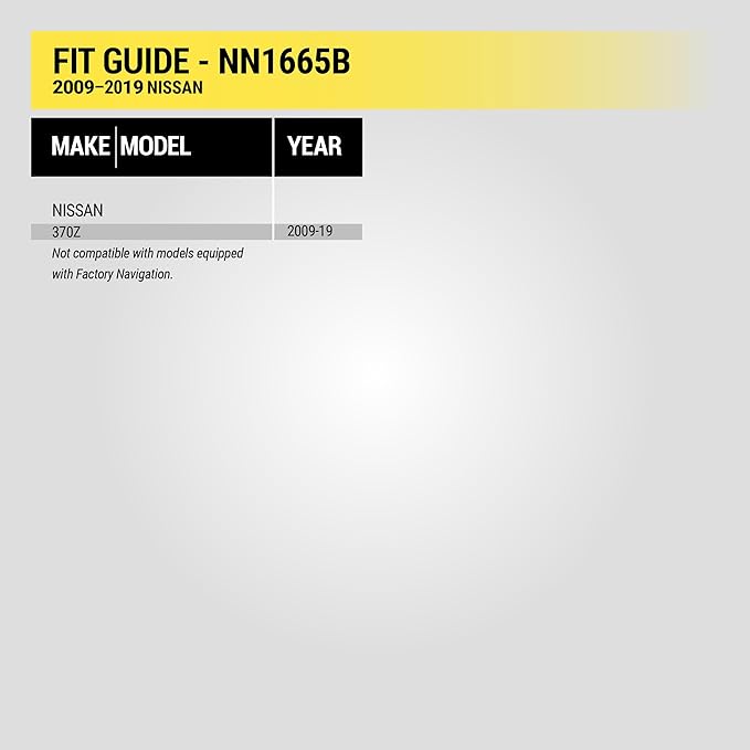 Scosche NN1665B Double DIN or Single DIN with Pocket Radio Install Dash Kit Compatible with Select 2009-19 Non-NAV Nissan 370Z - Aftermarket Car Stereo Installation Kit - See Guide Image for Vehicles