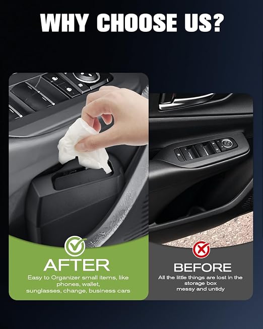 2026 Prius Door Trash Can Trash Bin for Door 2026 Prius XSE Car Door Trashcan Trash Holder for 2023-2026 Toyota Prius Accessories (LE/XLE Premium/Limited/Prime SE/XSE Premium) Driver Side Door Bin