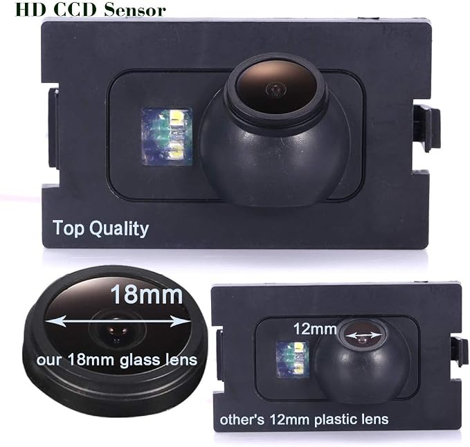 HD IP68 Auto Vehicle Car Van 170° Wide Angle License Plate Light Rear View Reversing Backup Camera Parking Aids System Compatible with Land Rover Freelander 2/Discovery 3 LR3 /4 LR4 /Range Rover Sport