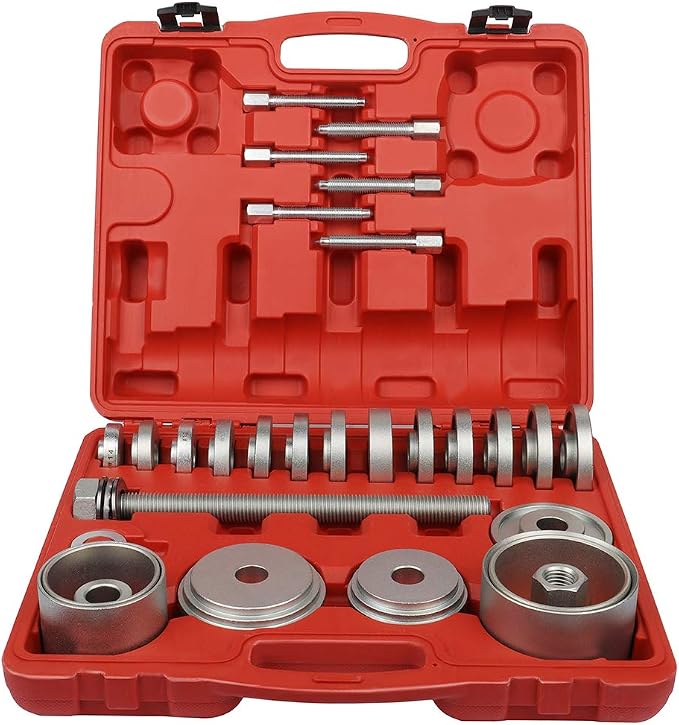 SCITOO 31pcs Front Wheel Drive Hub Bearing Puller Remover Installer Tool Set For FWD Vehicles