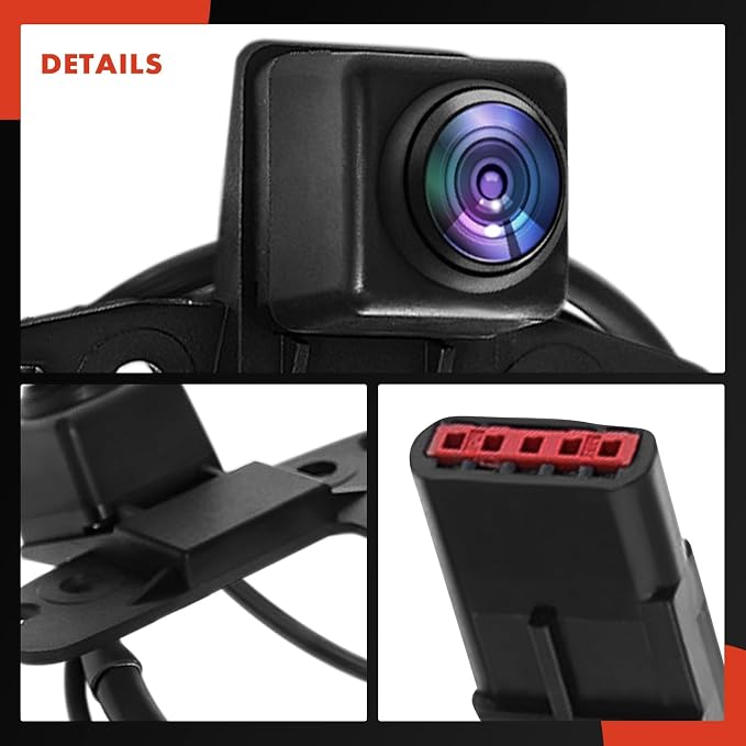 A-Premium Front View Backup Camera Compatible with Chevrolet | Parking Camera for Traverse 2018-2019 w/RPO Code UVH (360 Degree View) - Replace# 23165927 - Parking Assist Backup Camera