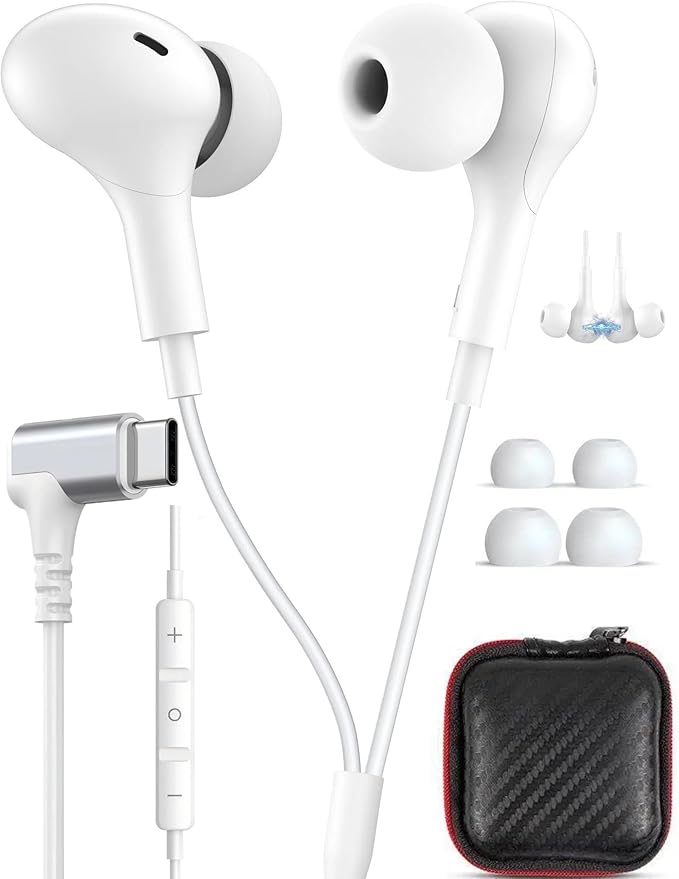 USB C Headphones,60W Beaded USB-C Fast Charger Cable for Samsung S26 Ultra S25 FE A17 A16,USB-C to Type C PD Charge Cable Fast Charging Cord for iPhone 17 Pro Max 17e 16e 16 15 Pixel 10a 9a 8 School