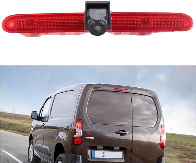 Third Roof Brake Lamp Car Backup Camera Replacement for Toyota Proace City Verso Kasten MPV Fiat Citroen Berlingo Opel Combo Kasten Limousine X19 Tour Peugeot Partner Tepee Limousine Life K9 Rifter