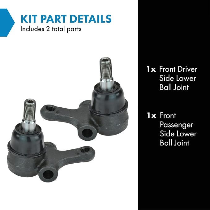 TRQ Front Lower Ball Joint Driver and Passenger Side Compatible with 1990-2005 Mazda Miata