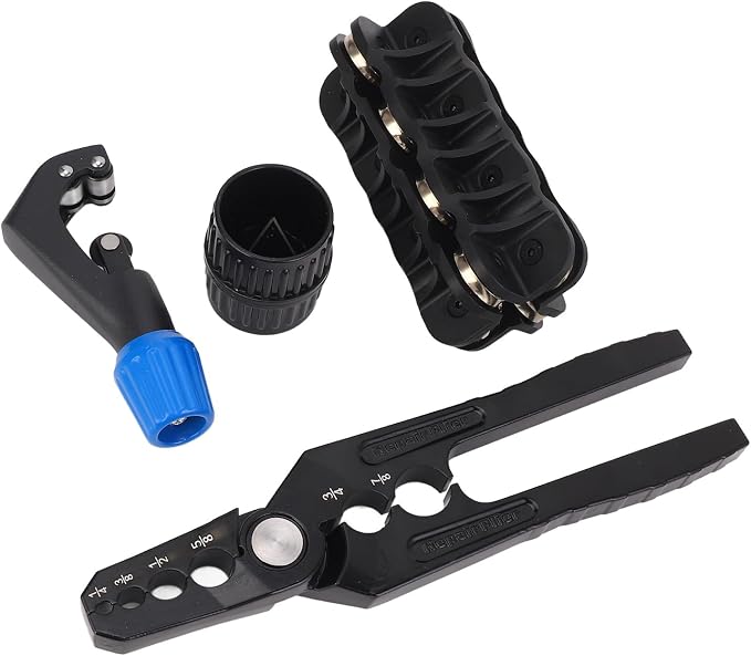 Metal Pipe Repair Kit, Copper Tube Rounding Tool and Pipe Straightener Set with Manual Pipe Rounding Pliers for Air Conditioning and Refrigeration Maintenance