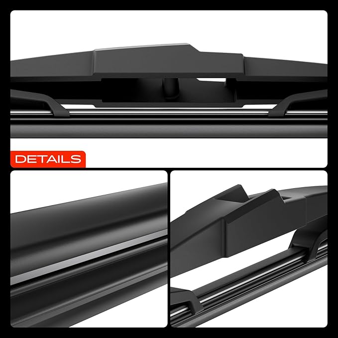 A-Premium 26"+19"+16" Windshield Wiper Blades Compatible with Toyota Prius 2010-2015, Prius Plug in 2012-2015 - Front Rear Wipers Blade Set for Hook/RL2 Arm, with Wear Indicator & Towel (Pack of 3)
