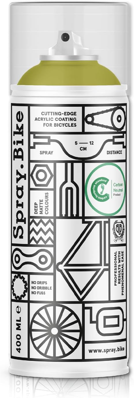 Spray.Bike Spray Paint | Designed Mainly for Bicycles | Multi-Use Acrylic Spray Paint for Metal, Plastic | High Coverage Bike Paint, 400ml, Bradbury