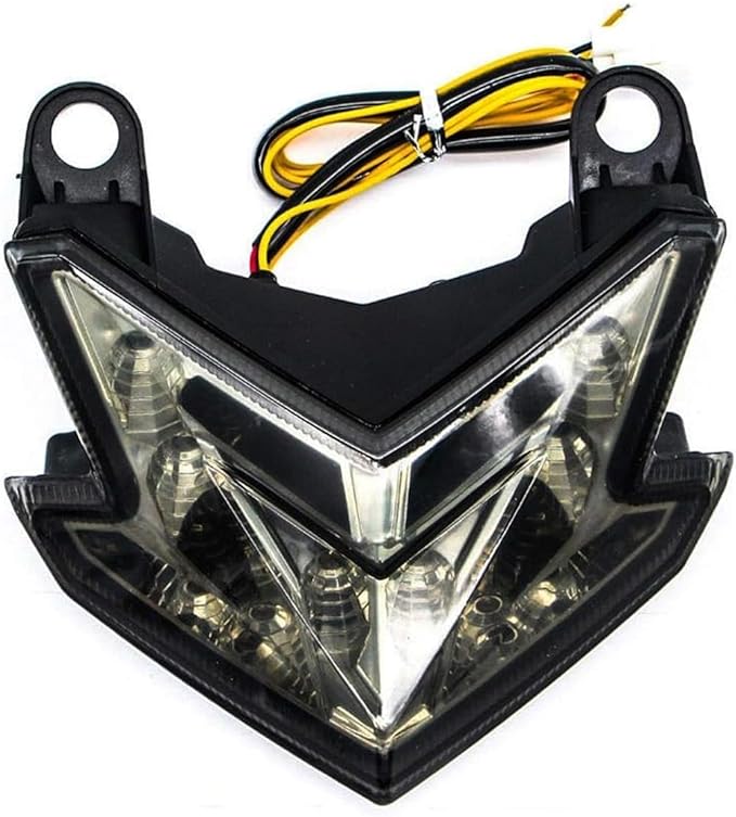 MZS Motorcycle Tail Light, LED Turn Signal Blinker Integrated Smoke Compatible with ZX6R ZX-6R 2013-2018 / Z125 Pro 2017-2024 / Z800 2013-2017