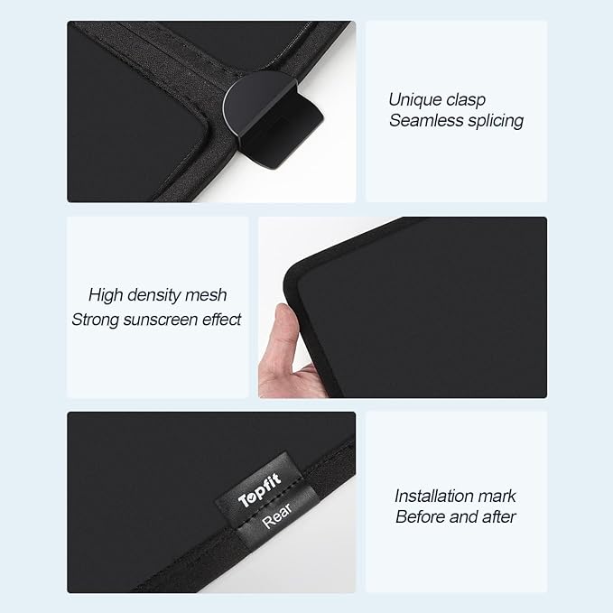 Tesla Model Y Sunshade Roof Never Sag Heat-Insulating, UV-Protective, Nano Ice-Crystal Coatings Interior Accessories for Tesla Model Y 2019-2024