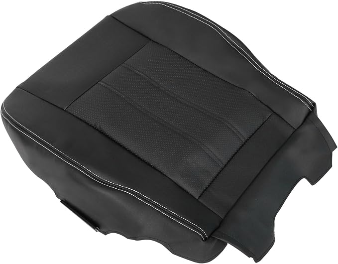 FZJDSD Black Driver & Passenger Side Bottom & Top Microfiber Leather Seat Covers Compatible with Chrysler Town and Country 2011 2012 2013 2014 2015 2016 Compatible with Dodge Grand Caravan 2008-2020