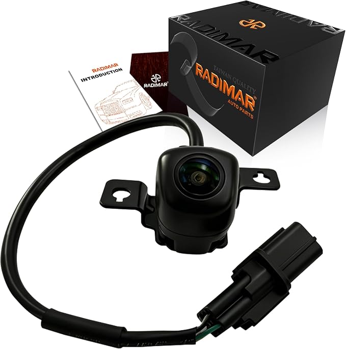 Rear Backup Reverse Camera for (2017-2018) Hyundai Santa Fe 2.0L L4 Turbocharged / 2.4L L4 957602W640 Adopt Glass Lens, IP86 Water Resistance, Imported Chip 95760-2W640 95760-2W650 957602W650