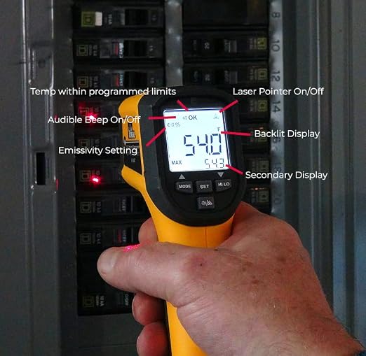 IDEAL INDUSTRIES INC. 61-847 Dual Laser Targeting Infrared Thermometer