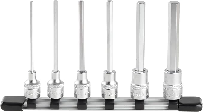 TONE Long Hex Socket Set with Socket Holder HH306L 3/8" Inch Drive 6-Piece