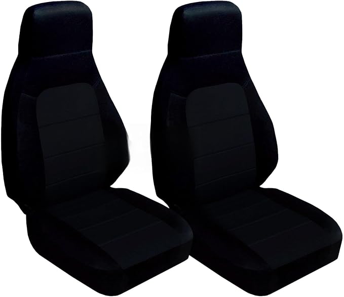 Totally Covers Compatible with 1990-2000 Mazda MX-5 Miata Seat Covers: Black (22 Colors) Bucket