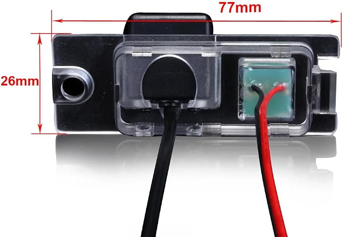 Vehicle Backup Cameras,Waterproof Night Vision Rear View Reverse Camera Replacement for Volvo S40 S40L V40 V50 S60 S60L V60 XC60 C70 V70 XC70 S80 S80L XC90 1995-2017(No.V7896 with 1 Screw)
