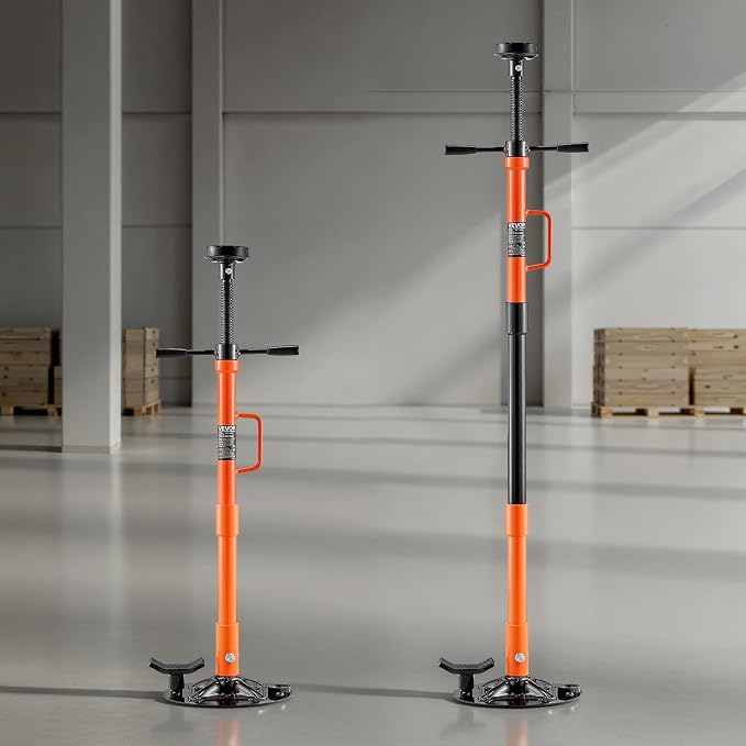 VEVOR Underhoist Support Stand, 1 Ton (2204 lbs) Capacity Under Hoist Jack Stand with Handle, Adjustable Height, Bearing Mounted Spin Handle, Self-Locking Threaded Screw, Support Vehicle Components