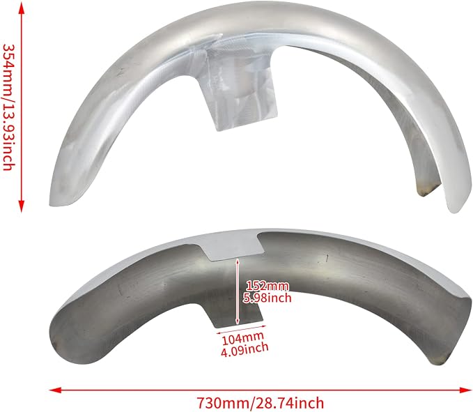 21 inch Motorcycle Front Fender for 120 / R21 Mudguards Fit for Harley Bagger Touring Road King Electra Glide Street Glide FLHR FLHX (Unpainted)