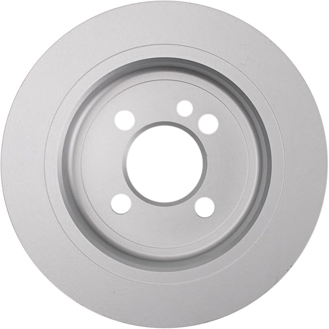 TRQ Rear Brake Rotor Set Solid G Coated Compatible with 2006-2015 Mini Cooper
