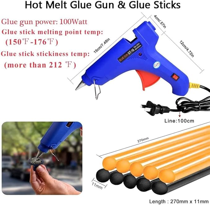 Auto Dent Puller Kit, Car Paintless Dent Repair Tool for Automobile Body/Motorcycle Body/Refrigerator Dent Removal