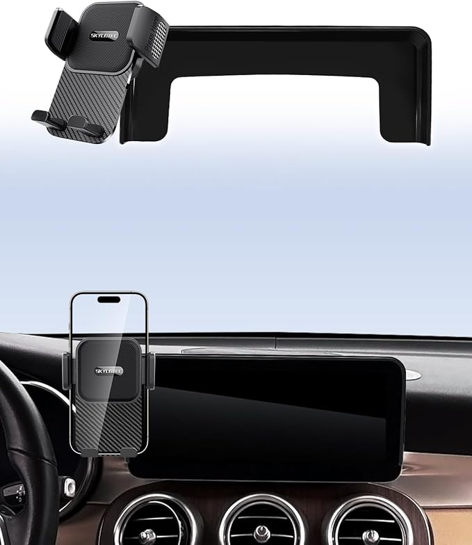 Phone Mount for Mercedes Benz GLC 2020-2022/C-Class 2019-2021/V-Class 2020-2022 Accessories 10.25-Inch Screen Fixed Clip, Automobile Cradles Car Phone Holder, Cell Phone Base Not Block Air Vent