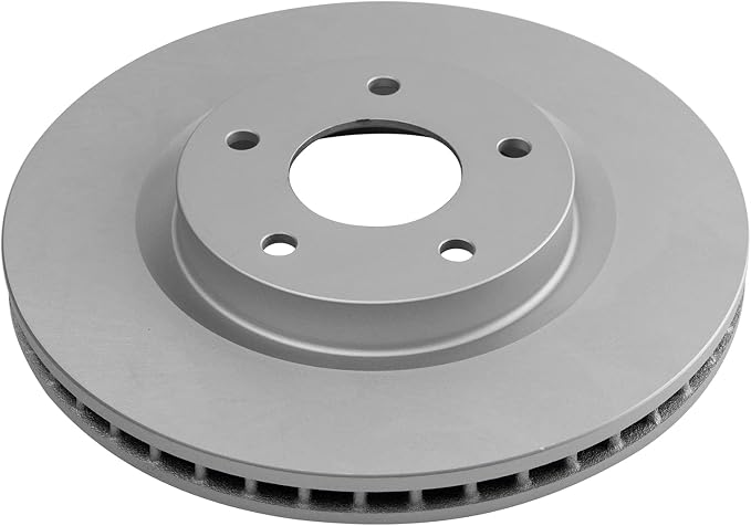 TRQ Front Brake Rotor Set G Coated Vented Compatible with 2008-2013 Nissan Rogue 2014-2015 Rogue Select 2007-2012 Sentra