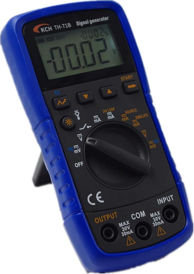 TH-71B Handheld Signal Generator Source Simulator Meter,DC Voltage Current Thermocouple K/E/J/T/B/R/S/N,24V Loop,V/mA Step Output