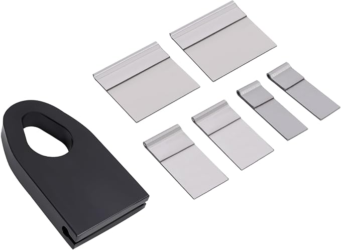 KUAFU Universal Auto Body Weld and Pull Clamp Complete Set Hook 6 Plates | Kit Body Pull Plate Powder Dent Automotive Car Frame Collision Repair Tool Powder Coated Steel