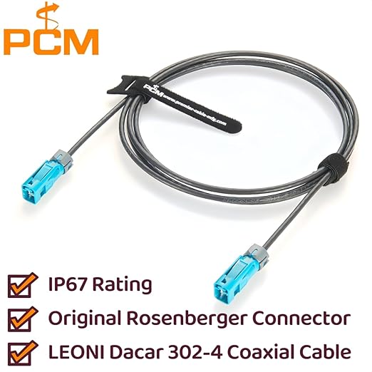 IP67 Waterproof Rosenberger Fakra Z Female to Female RF Coaxial Cable 59Z163-003-Z Vehicle GPS Antenna Cable for GMSL2 & FPD-Link III Camera, ADAS, Embedded Vision Cameras, Infotainment (10M/32.8FT)