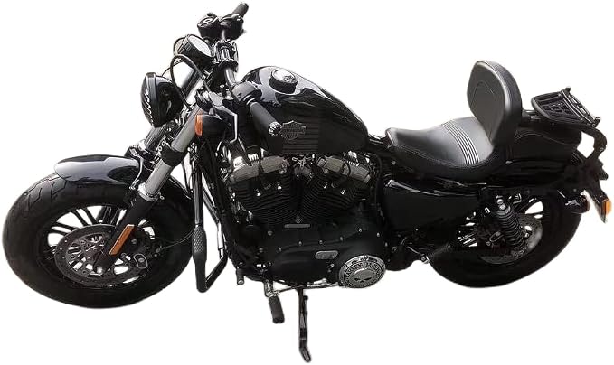Adjustable Driver/Passenger Seat Backrest Component:Fixed Mounts (Sportster 00-25(Chrome))