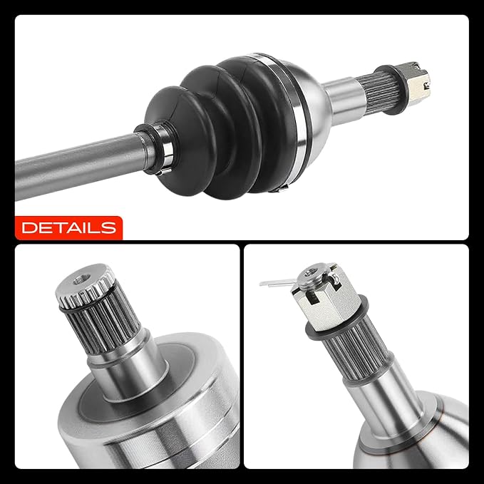 A-Premium Pair (2) Rear CV Axle Shaft Assembly Compatible with Can-Am Outlander 1000, Outlander 650, Outlander 800, Outlander 800R, Outlander Max 1000, Renegade 1000, Renegade 800R, Replace# 705500867
