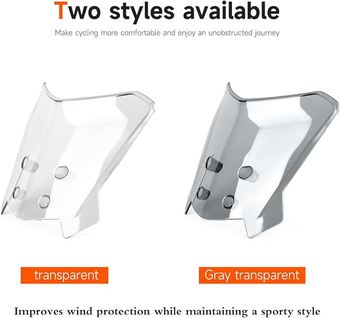 Windshield for Motorcycle All EXC XC XCW 125-500 2014-2024 All Husqvarna 701 SM/ENDURO 2016-2024 Wind Shields Windscreen Wind Deflector (Transparent)