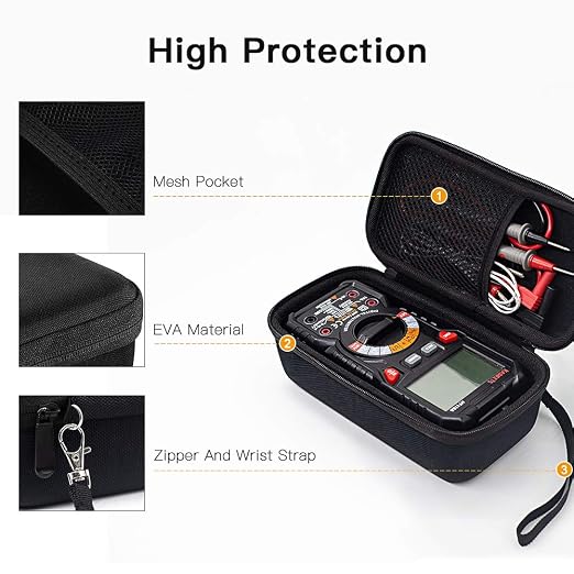 KAIWEETS HT118E Digital Multimeter and BB-100 Multimeter Case