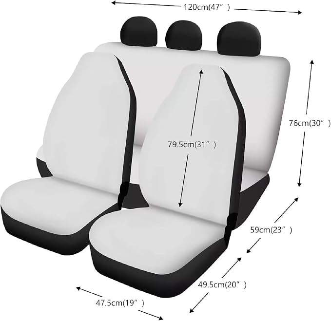 12 Pcs Axolotl Cherry Blossom Seat Covers Full Set with Car Seat Belt Pads, Armrest, Hand Brake, Gear Shift Knob Covers