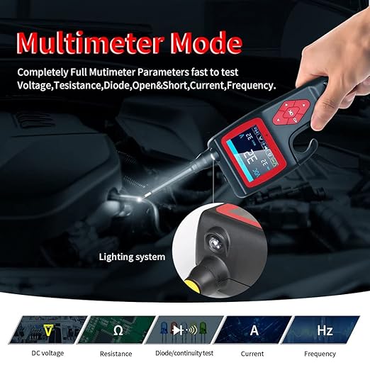 P200 Power Circuit Probe Kit, 9-30V Automotive Circuit Tester, Circuit Breaker Finder, Multimeter/Activating Component/Relay Test/Fuel Injector Tester/Oscilloscope/0~5V Power
