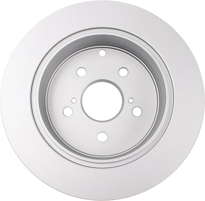 TRQ Rear Brake Rotor Set G Coated Solid Compatible with 2016-2020 Toyota Mirai 2012-2017 Prius V