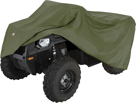 Classic Accessories QuadGear ATV Storage Cover, Fits ATVs 80"L x 44"W x 45"H, Large, Olive Drab
